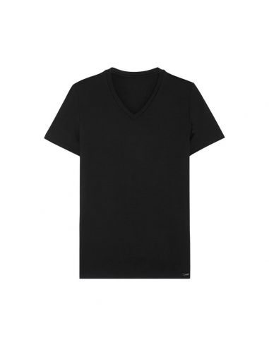 HOM V-Shirt Tencel Soft Black